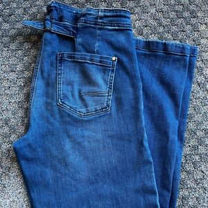 High Rise Wide Leg Utility Trouser Jeans by Pilcro